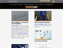 Tablet Screenshot of cepac.com